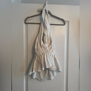 boho halter crop top